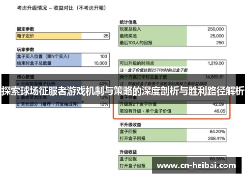 探索球场征服者游戏机制与策略的深度剖析与胜利路径解析